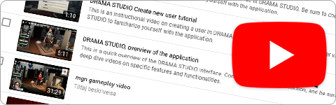 youtube tutorials om at bruge Drama Studio videotutorials paa youtube